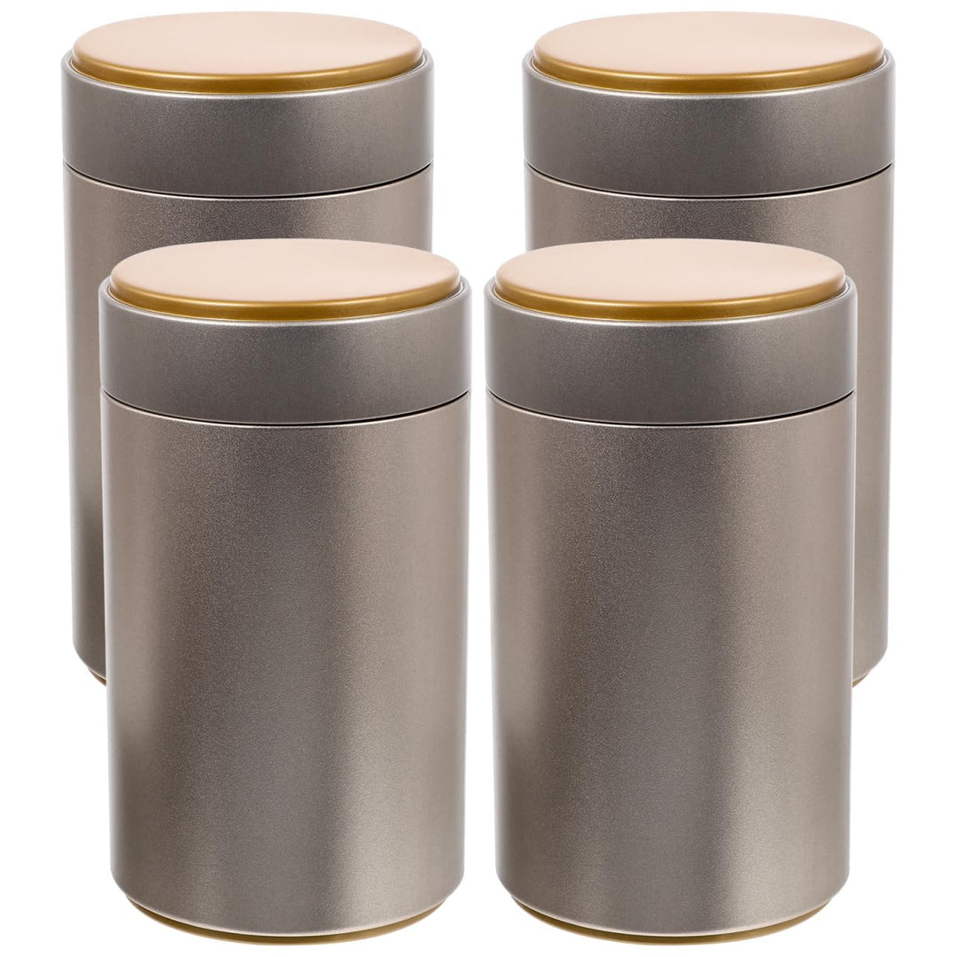 PRETYZOOM 4 Stück 850ml Teedose Vintage Metall Kaffeedose mit luftdichtem Deckel Lebensmittelbehälte