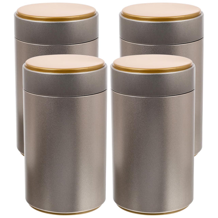 PRETYZOOM 4 Stück 850ml Teedose Vintage Metall Kaffeedose mit luftdichtem Deckel Lebensmittelbehälte