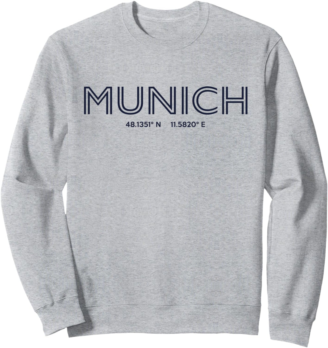 Deutschland Stadt Koordinaten - München Sweatshirt