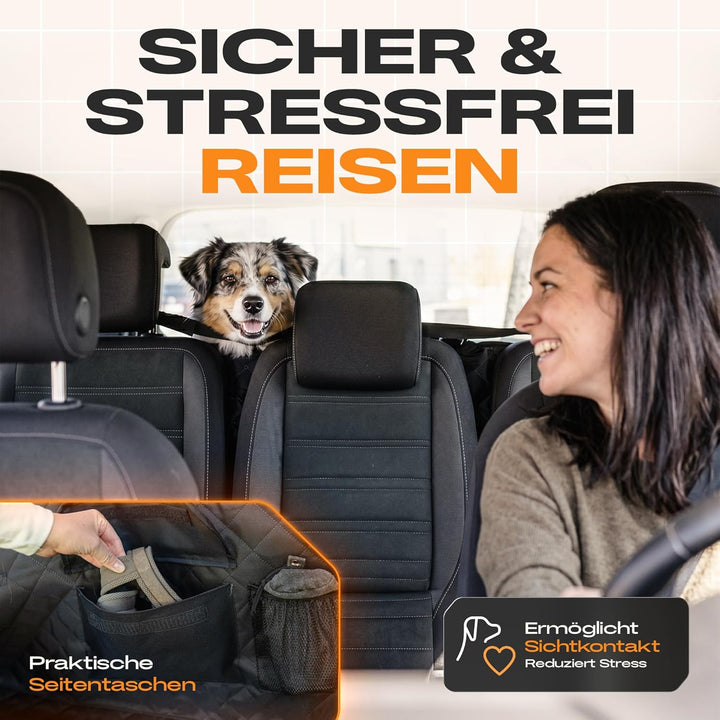 Naturiz® Kofferraumschutz Hund mit Seiten- & Ladekantenschutz - Hundedecke Auto Kofferraum - Univers