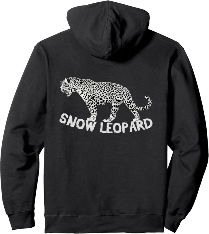 Schneeleopard Leopard Wildnis Tier Selten Pullover Hoodie