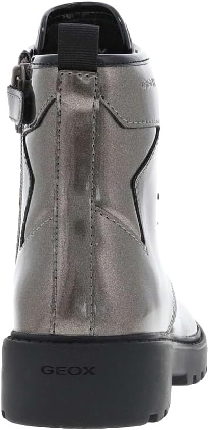 Geox Mädchen J Casey Girl Ankle Boot, Lead Black