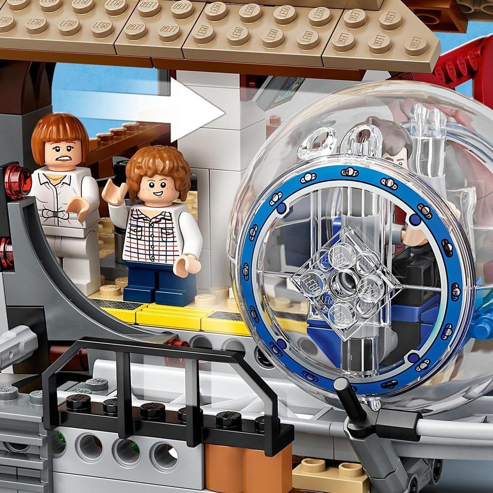 LEGO 75941 Jurassic World Indominus Rex vs. Ankylosaurus, Dinosaurier Set mit Gyrosphäre