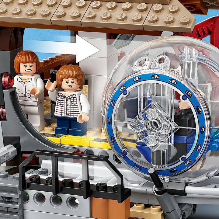 LEGO 75941 Jurassic World Indominus Rex vs. Ankylosaurus, Dinosaurier Set mit Gyrosphäre
