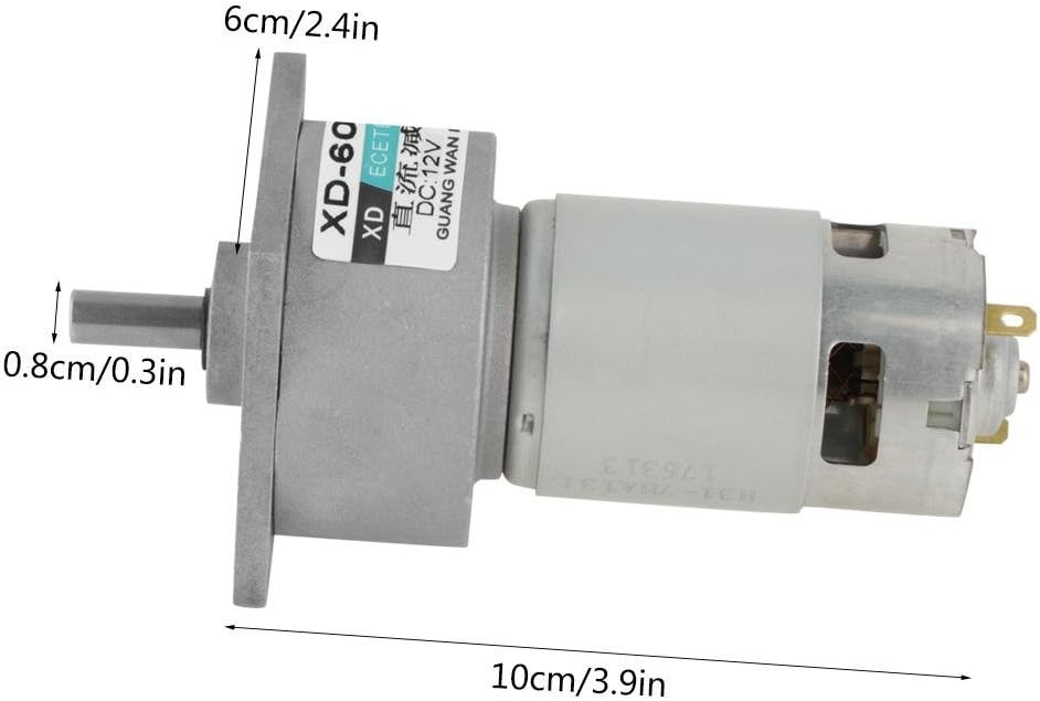 DC12V / 24V 35W Mini-DC-Getriebemotor Metall Geschwindigkeit einstellbar grossen Drehmoment Motor CW