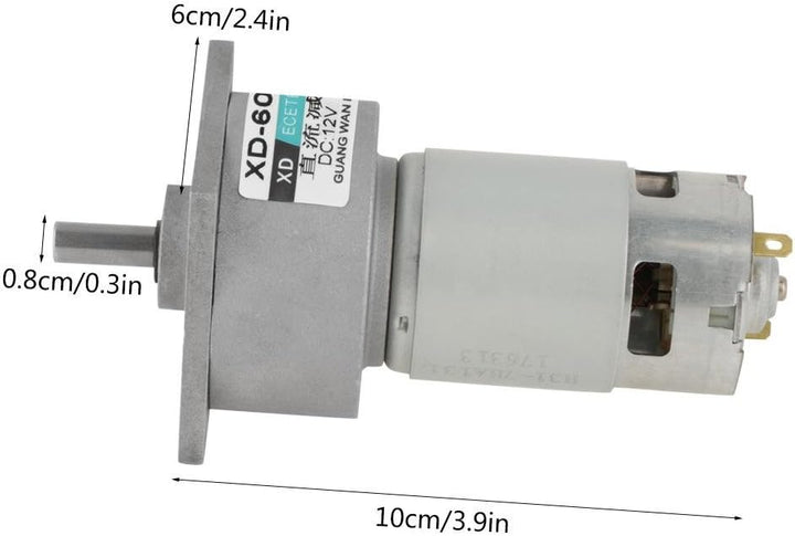 DC12V / 24V 35W Mini-DC-Getriebemotor Metall Geschwindigkeit einstellbar grossen Drehmoment Motor CW