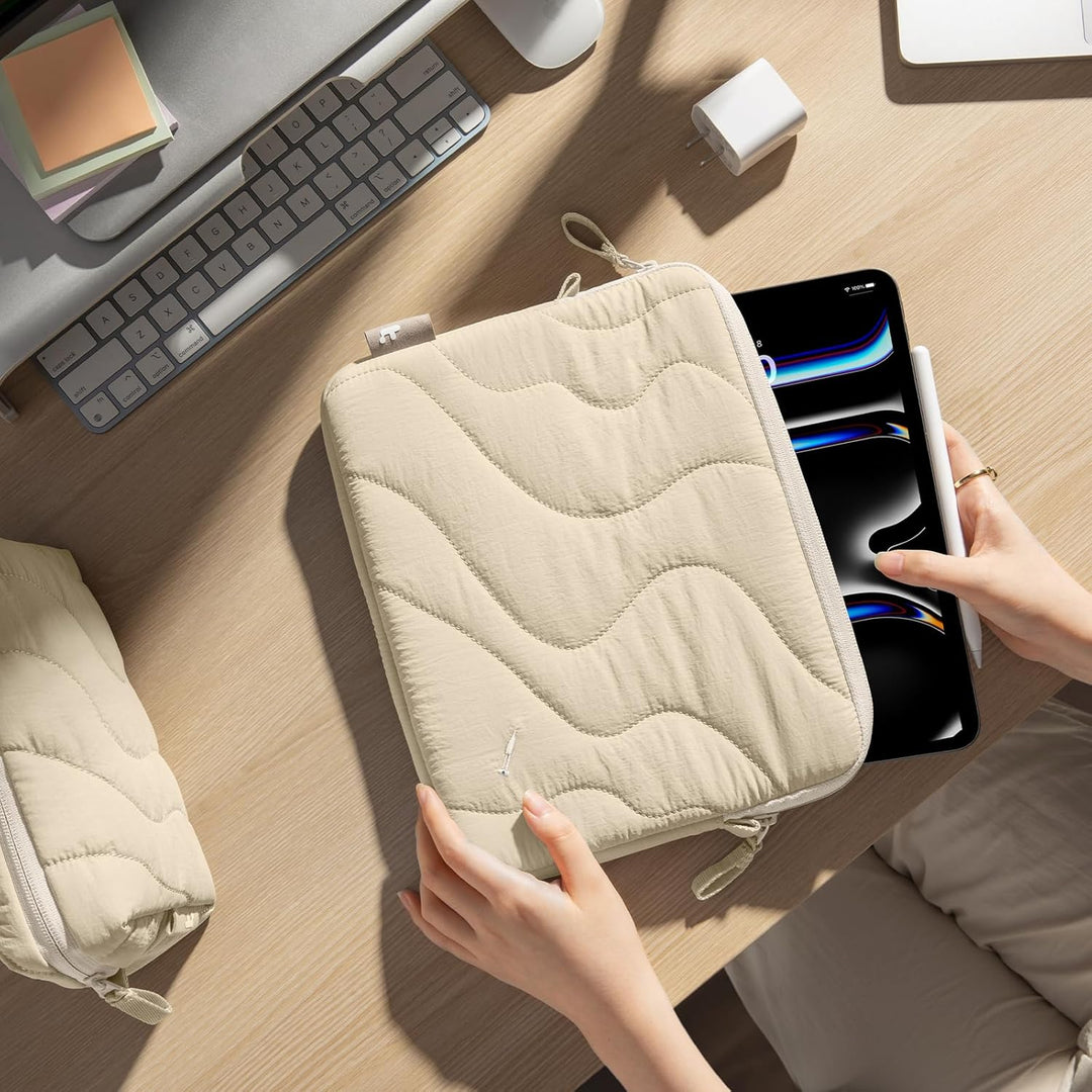 tomtoc 360° Puffy Schutztasche Hülle für 11 Zoll iPad Air M3/M2 2025-2024, 11 Zoll iPad Pro M4 OLED