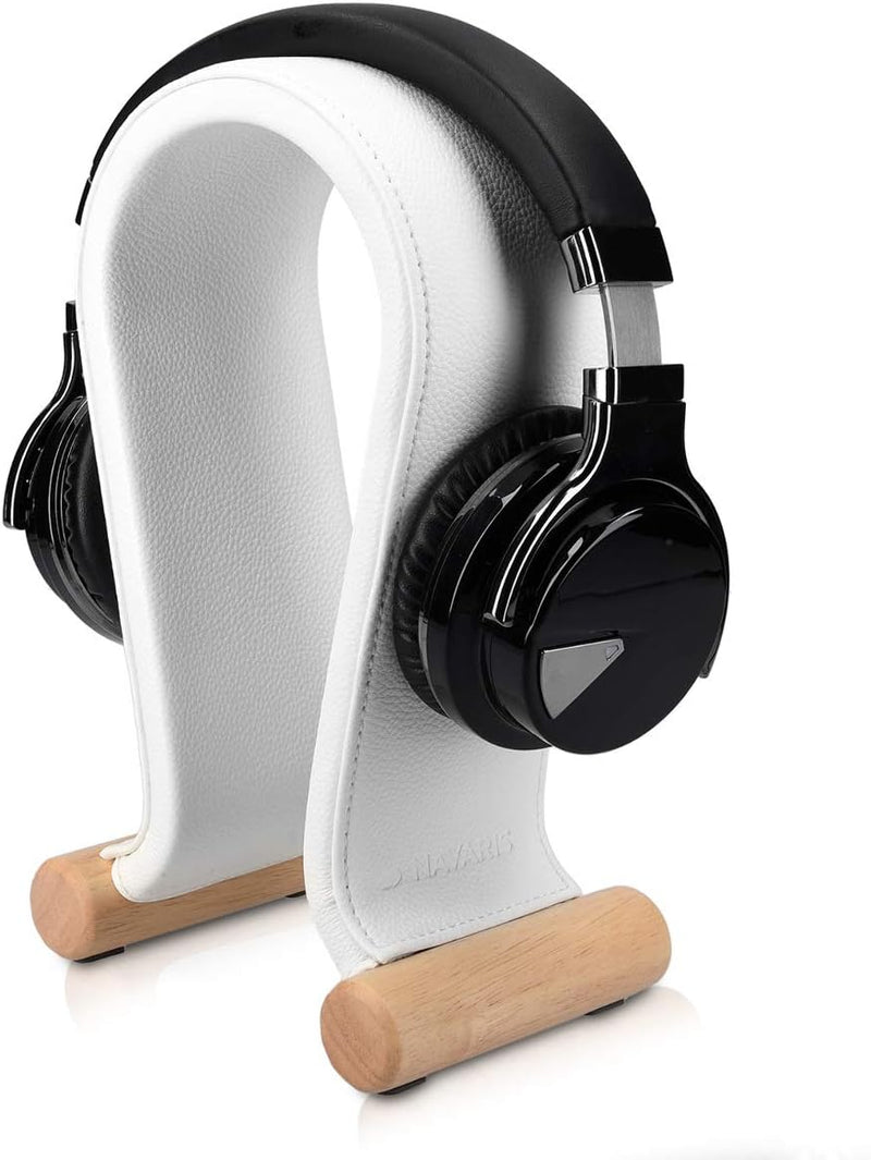 Navaris Universal Kopfhörerständer mit Kunstleder Bezug - Kopfhörer Halter Gaming Headset Halterung