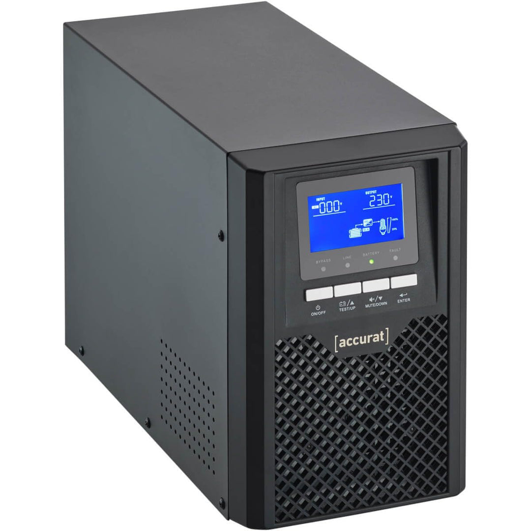 Accurat UPS Unterbrechungsfrei Stromversorgung Guard 1000-1000VA /900W, AC, LCD, RS232, Batteriekühl