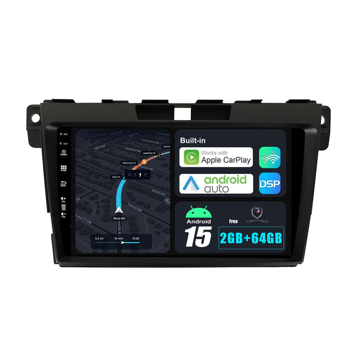 JOYX Android 12 IPS Autoradio Passt für Mazda CX-7 (2008-2015) - Eingebautes CarPlay Android Auto -