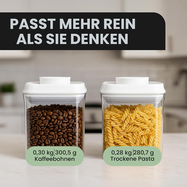 BopTop (1 Stück) Luftdichter Lebensmittelbehälter - Kanister mit Mechanischer Silikondichtung - BPA-