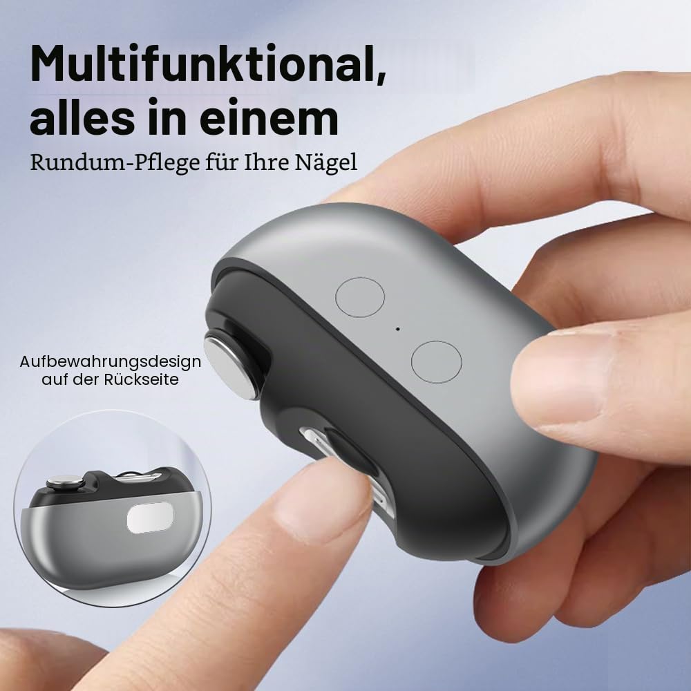 Elektrischer Nagelknipser &amp; Polierer - Nagellackierer, Multifunktionaler Nagelschleifer und Nagelboh