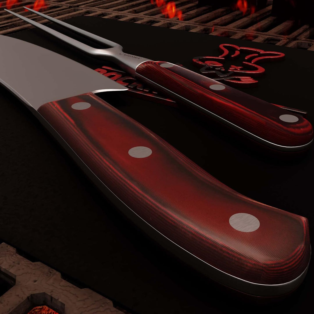 GIESSER seit 1776 - Made in Germany - PremiumCut, Rocking Chef, Tranchier Set 2 teilig, Kochmesser 2