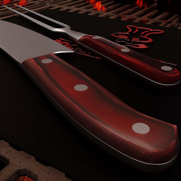 GIESSER seit 1776 - Made in Germany - PremiumCut, Rocking Chef, Tranchier Set 2 teilig, Kochmesser 2