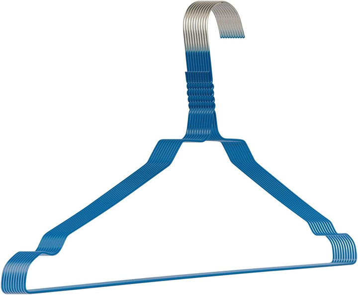 Drahtbügel Kleiderbügel aus Metall 100 Stück Blau Metallkleiderbügel Set Drahtkleiderbügel Metall Dr