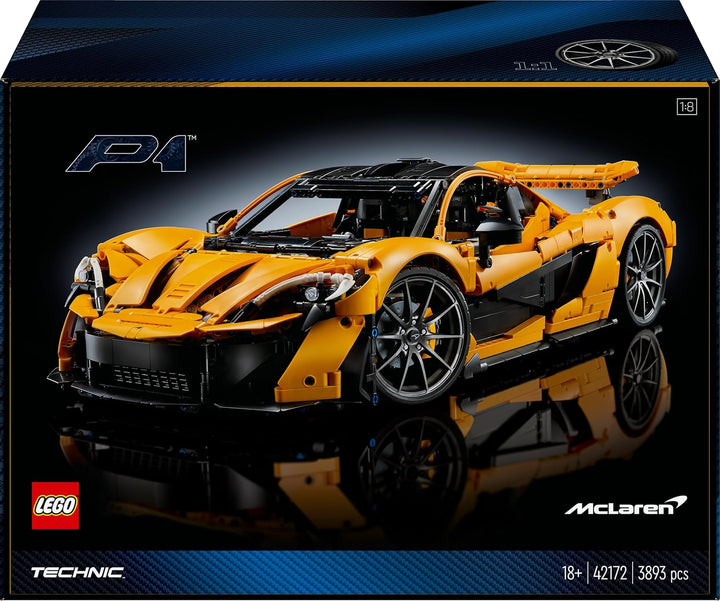 LEGO Technic McLaren P1, Set mit Supersportwagen für Erwachsene, Geschenk für Autofans, massstabsget