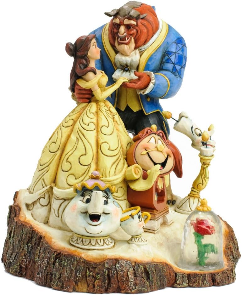 Enesco 4031487 Figur Disney Tradition Tale As Old As Time, Carved By Heart Beauty & The Beast Figur,