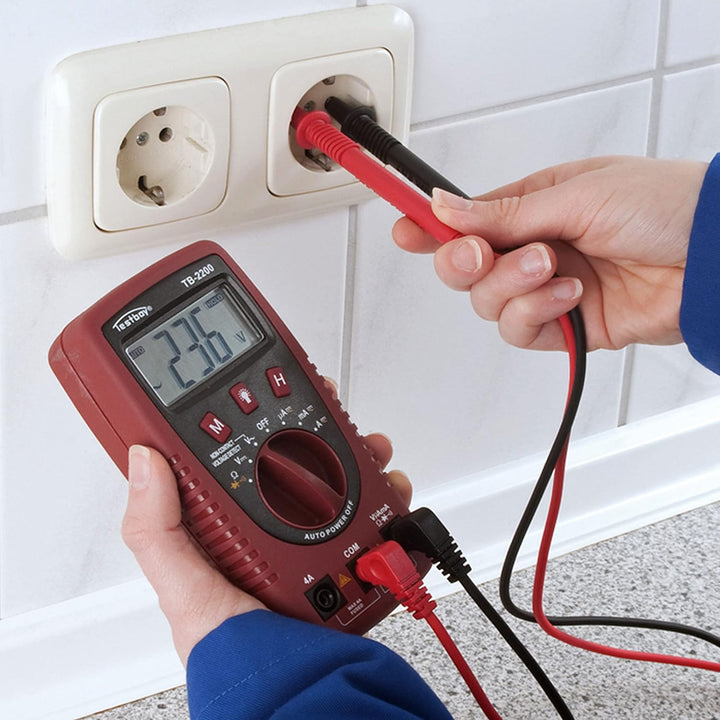 Testboy 2200 Digital-Multimeter mit Kabelbruchdetektor und Ionisationstrommessung (weisse Hochleistu