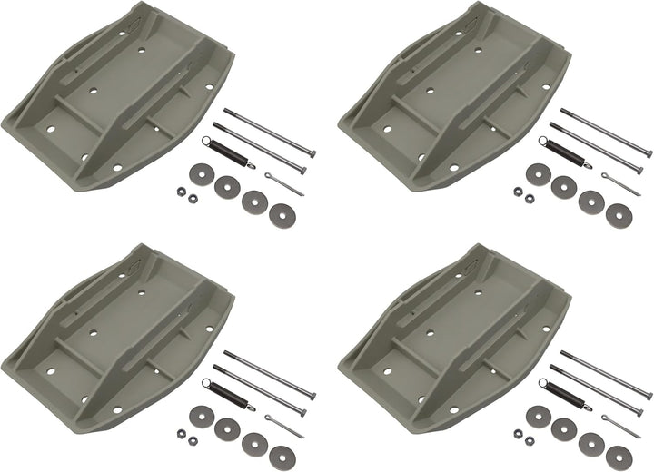 trailer parts4u 4 breite Stützplatten kompatibel mit Alko Stützen Bigfoot Wohnwagen Wohnwagenstützen