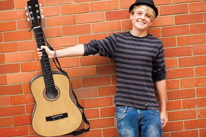 Lexibook K2200 Akustikgitarre, 91 cm, Lernanleitung enthalten, 6 Nylonsaiten, Gitarrentasche inklusi