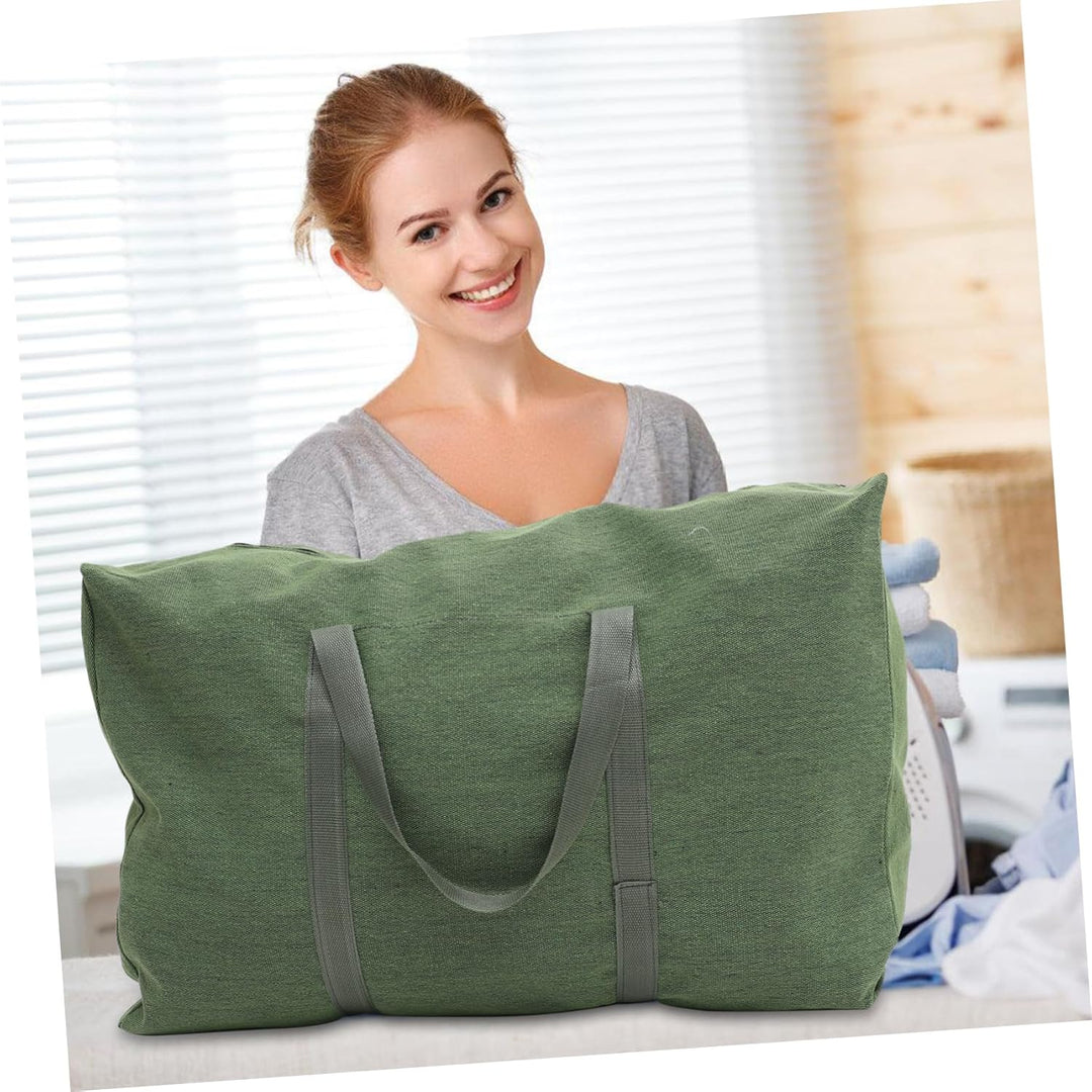 TOPBATHY Grosse Kapazität Reisetasche Segeltuch Reisetasche Grosse Seesack Olivgrün, olivgrün