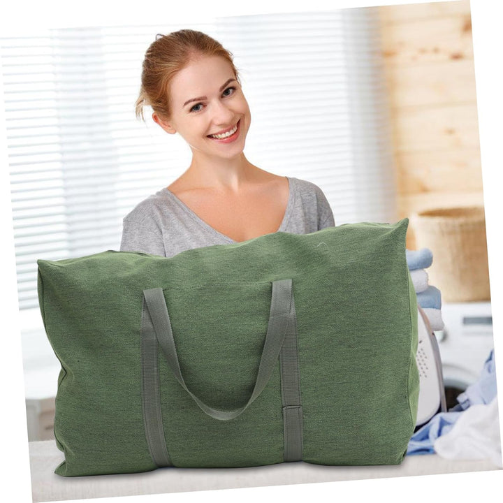 TOPBATHY Grosse Kapazität Reisetasche Segeltuch Reisetasche Grosse Seesack Olivgrün, olivgrün