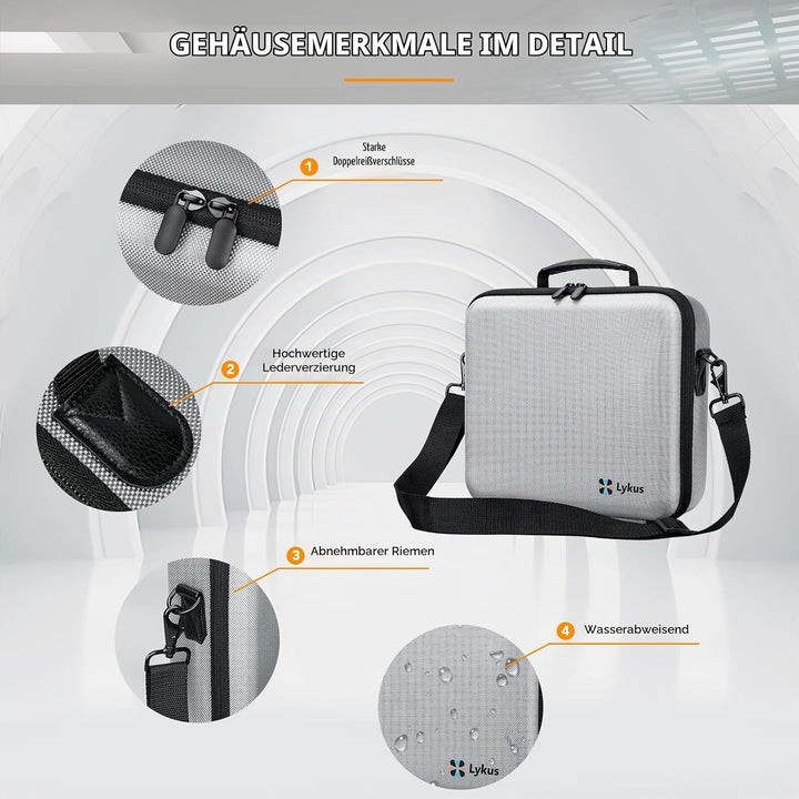Lykus Spartan MM400 Tasche/Koffer/Case/Bag/Tragetasche für DJI Mini 4 Pro/Mini 3/Mini 3 Pro, Passend