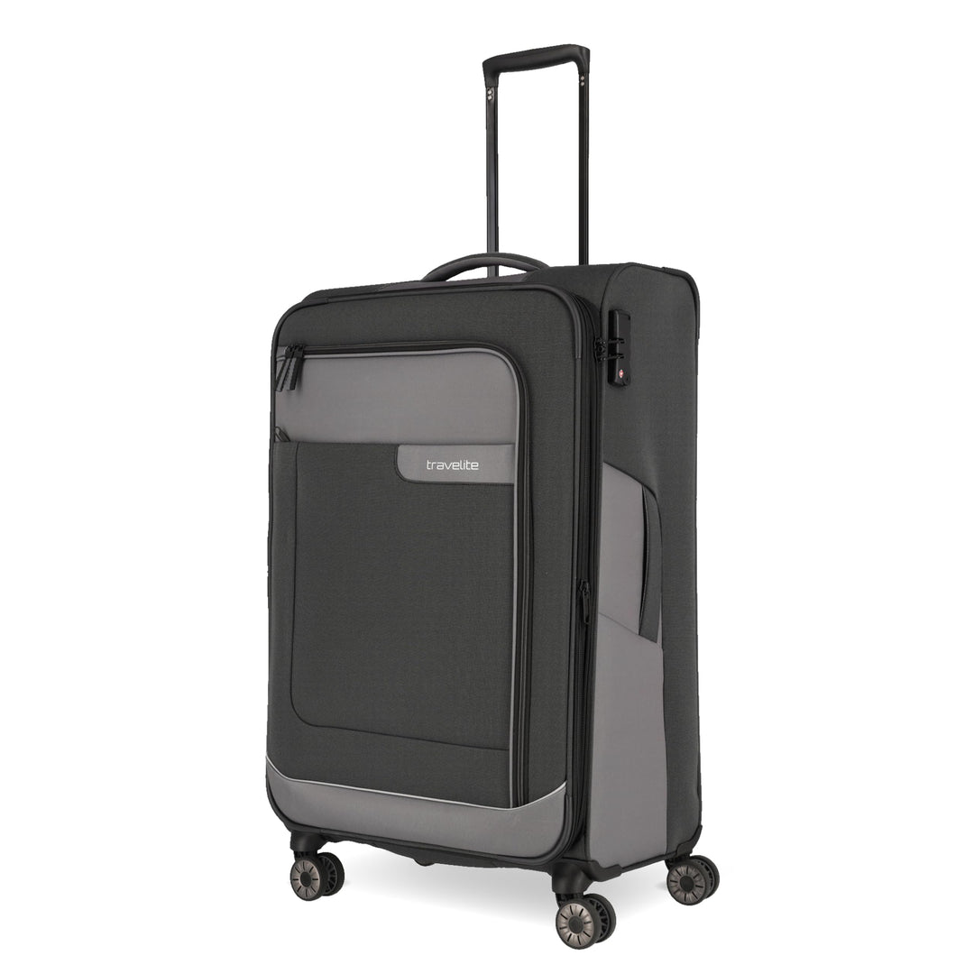TRAVELITE VIIA 4w Trolley L exp., Anthracite, Unisex-Erwachsene Gepäck- Koffer, Anthracite, Talla ún