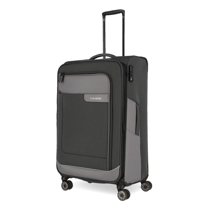 TRAVELITE VIIA 4w Trolley L exp., Anthracite, Unisex-Erwachsene Gepäck- Koffer, Anthracite, Talla ún