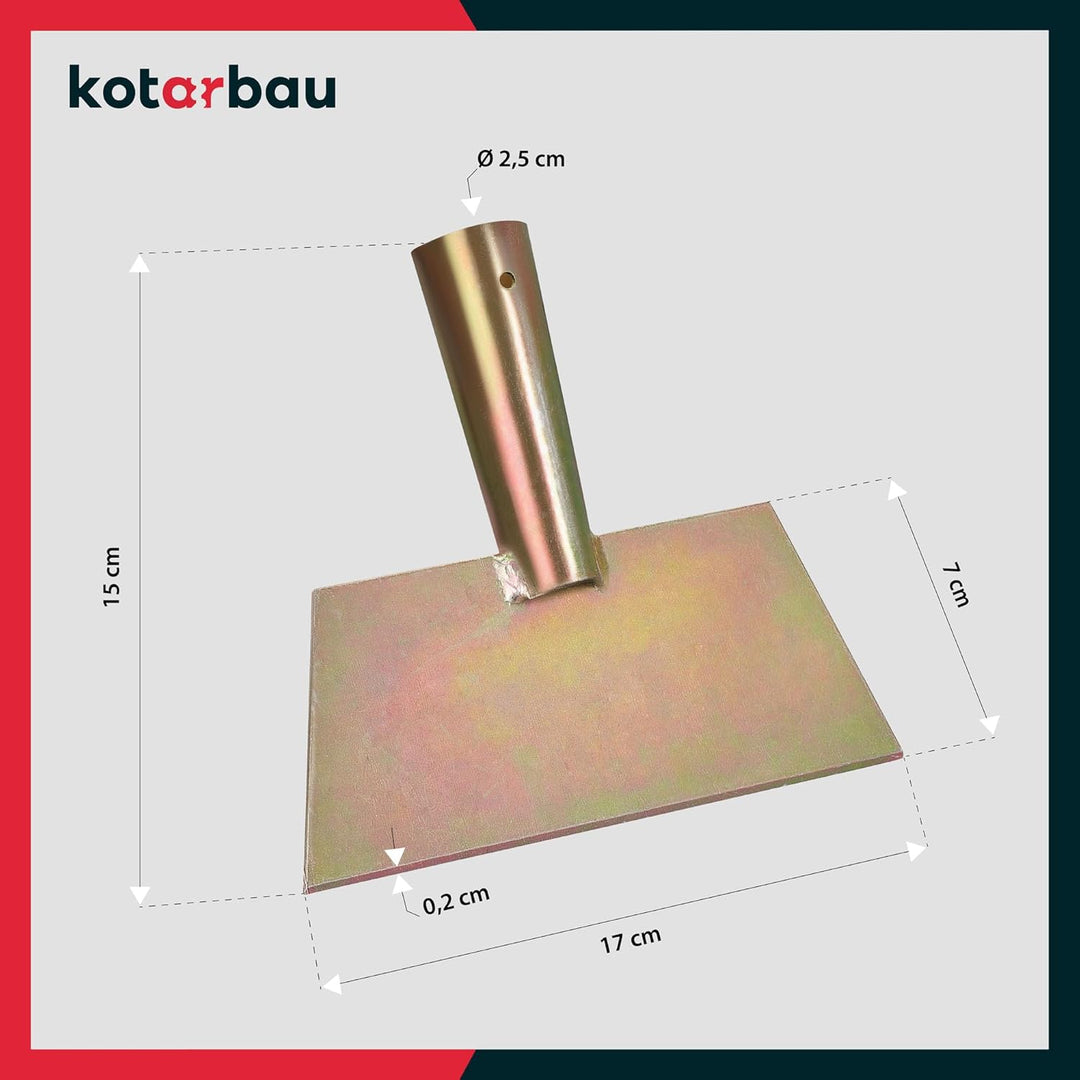 KOTARBAU® Eisschaber 170 x 150 mm Eisstösser aus Verzinkter StahlEeisscharre Eishacker Eisstösser Ga