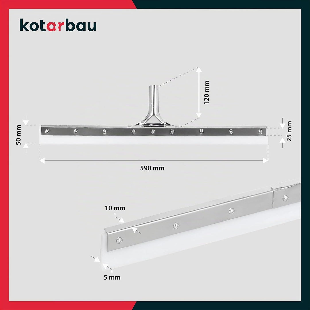 KOTARBAU® Silikonabzieher 595mm Wasserabzieher Bodenwischer Bodenabzieher Wasserschieber Bodenreinig