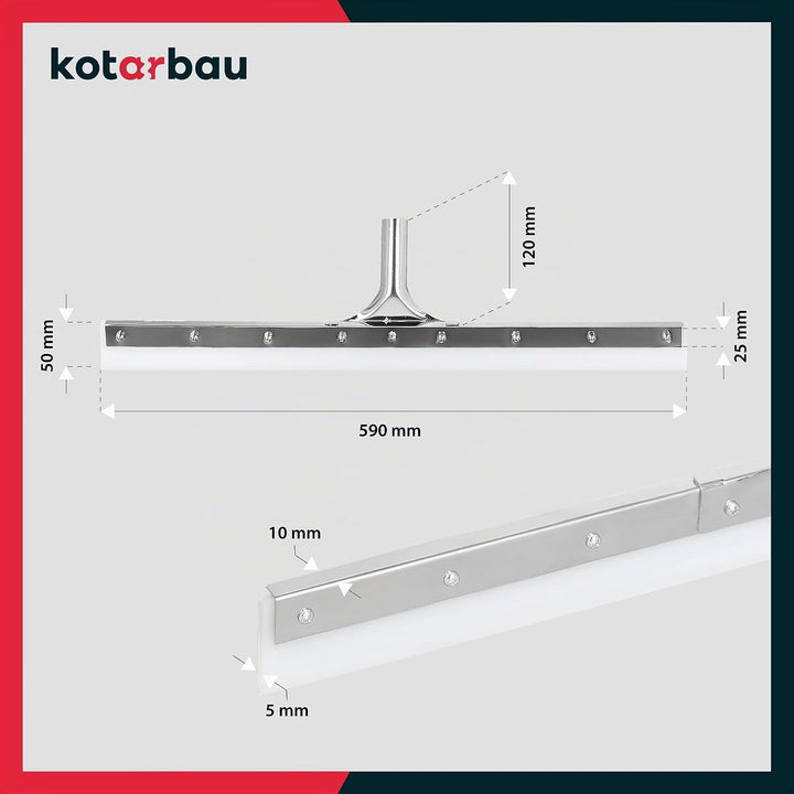 KOTARBAU® Silikonabzieher 595mm Wasserabzieher Bodenwischer Bodenabzieher Wasserschieber Bodenreinig