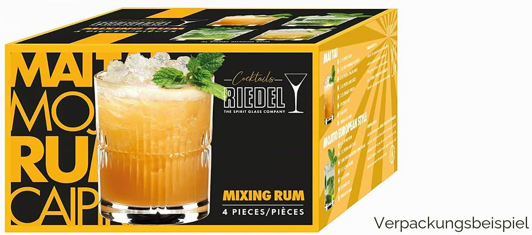 RIEDEL 5515/52S5 Mixing Rum Glas Set, 4 Stück, klar