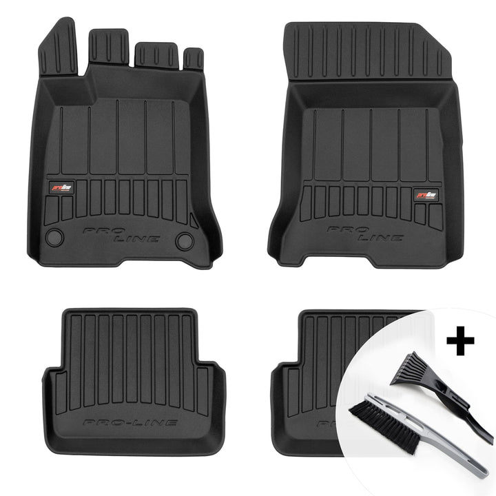 moto-MOLTICO 3D Gummimatten Auto Fussmatten Gummi Automatten 4-teilig Set - passend für Renault Lagu