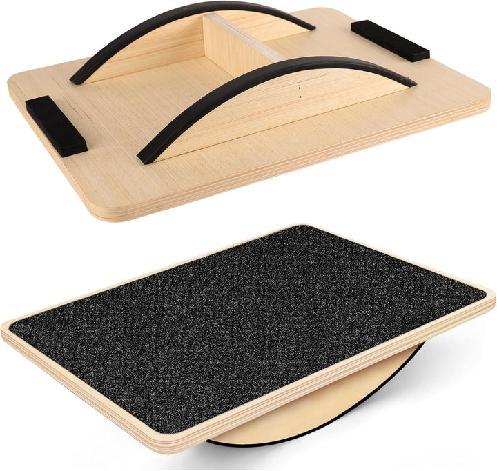Balance Board aus Holz,Rutschfestes Balance Board,Balancebrett für die Rumpfkraft,ideales Balancebre