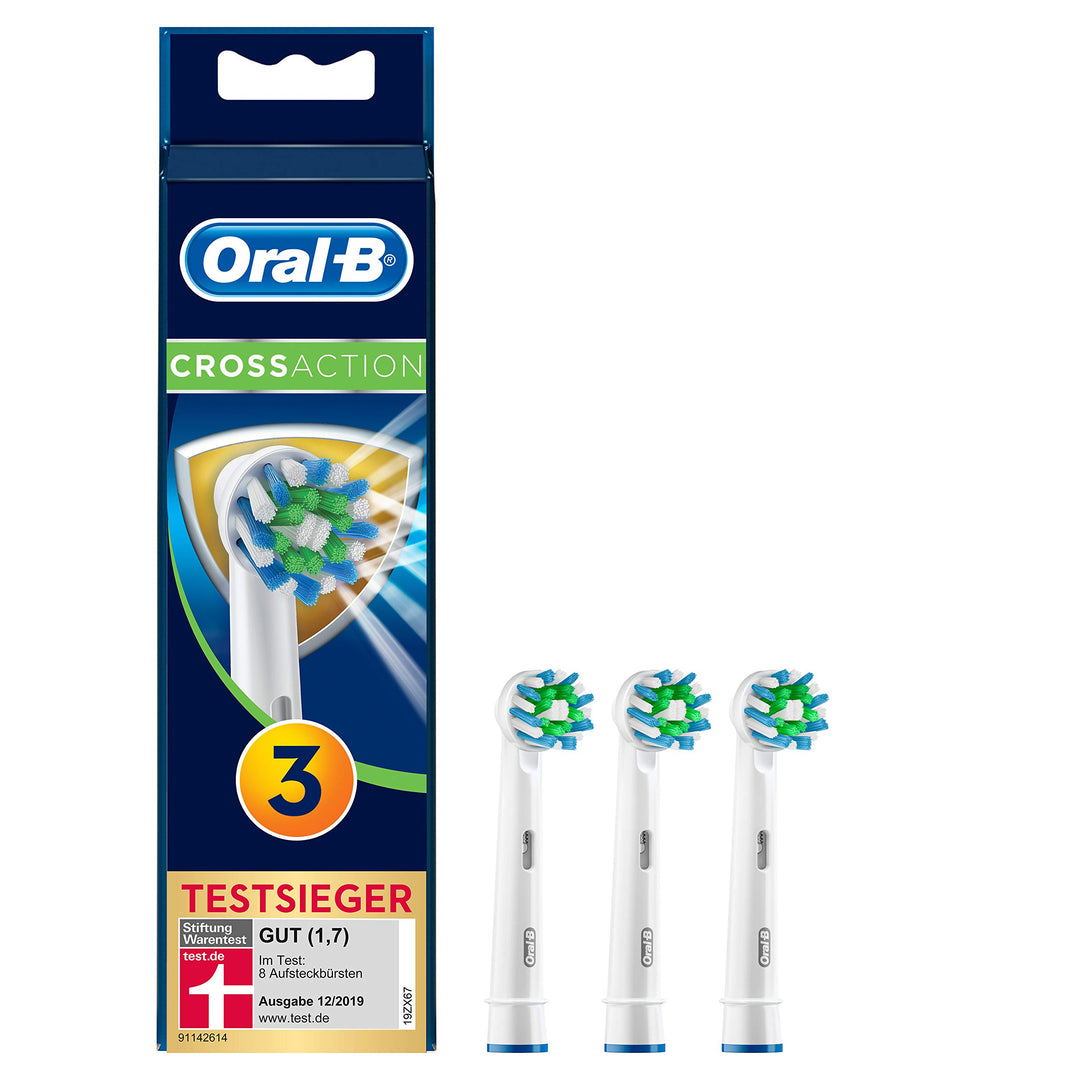 Braun Oral-B 4210201207108 CrossAction Aufsteckbürsten Mit Bakterienschutz, Verhindert Bakterielles