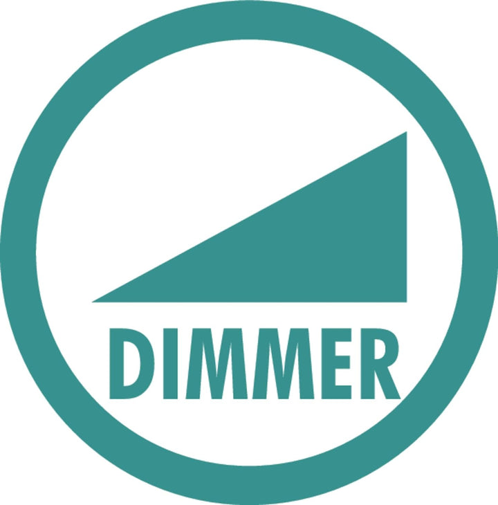 RIDDER Spiegel, Kosmetikspiegel, Schminkspiegel, Hängespiegel Shuri, schwarz | Touch | Dimmer | 5x-V