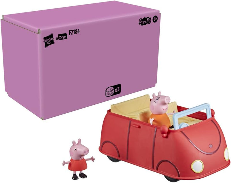 Peppa Pig Peppa’s Adventures Peppas rotes Familienauto Vorschulspielzeug, Sprache und Soundeffekte,