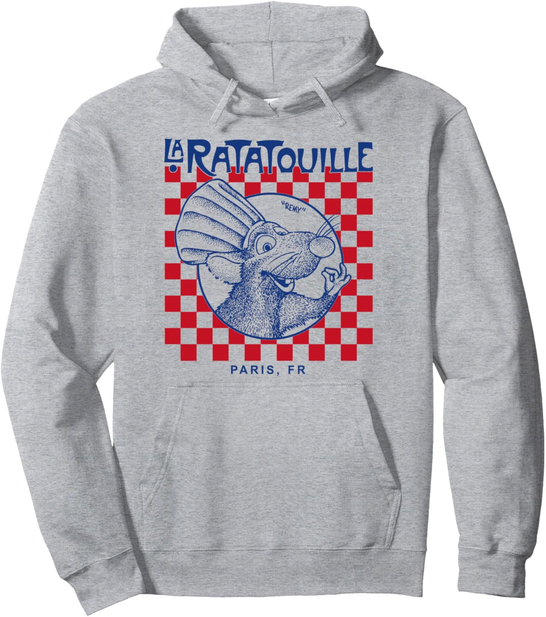 Disney Pixar Ratatouille Remy Checkered Poster Pullover Hoodie