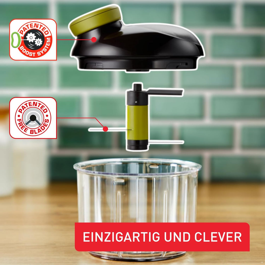 Tefal K13204 Ingenio 5-Sekunden-Zerkleinerer ohne Strom | Fassungsvermögen: 900ml | Multizerkleinere