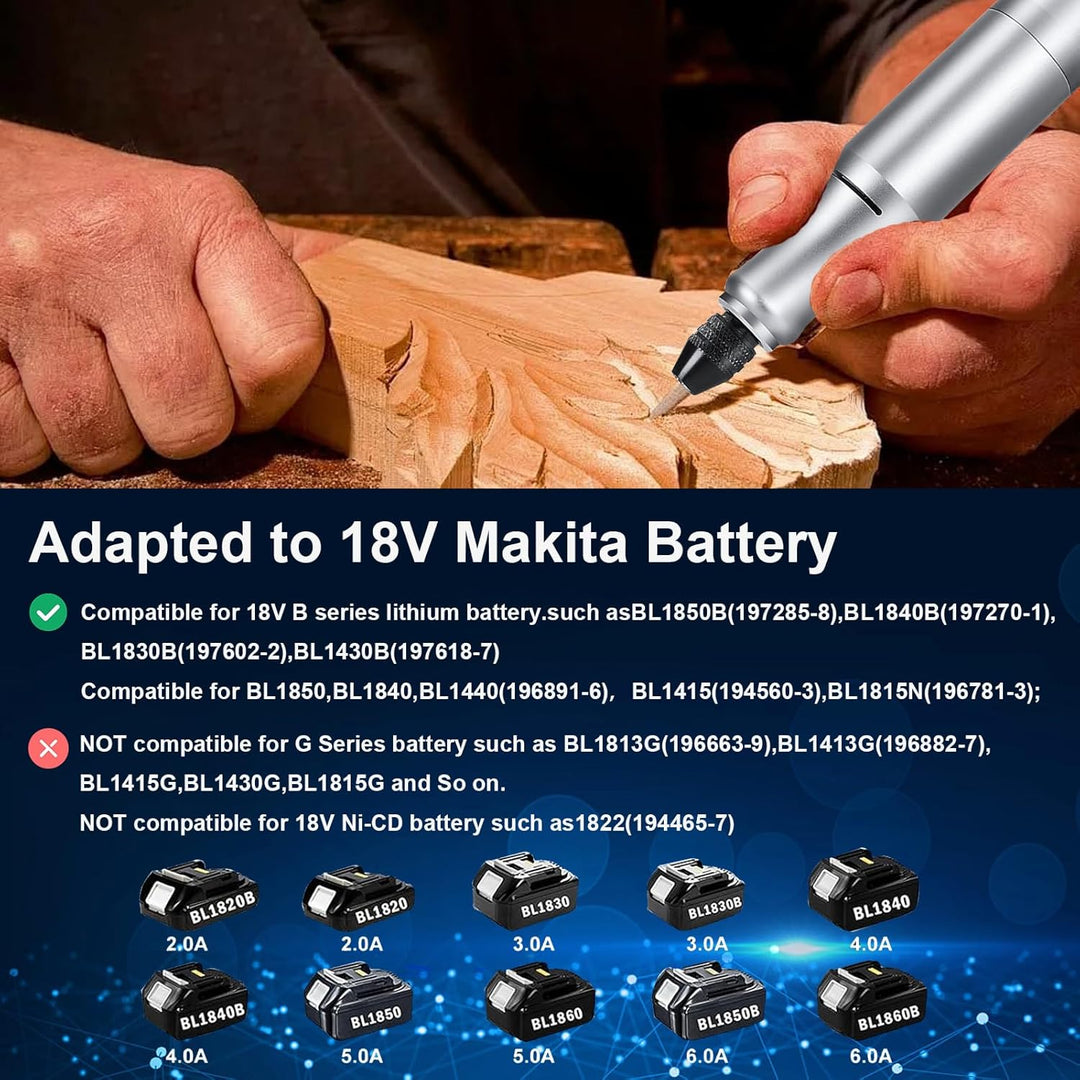 Akku-Multifunktionswerkzeug, Rotationswerkzeug Station kompatibel mit Makita 18V Akku Bürstenloser M