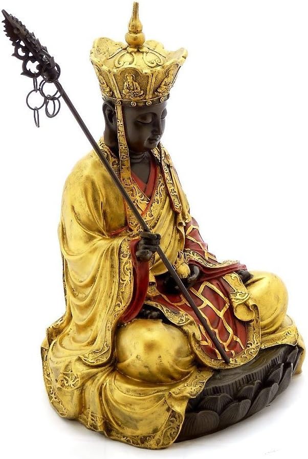 Kunst & Ambiente - Handbemalter Bronze Buddha - signiert von Milo - Buddha Figur - China Skulptur -