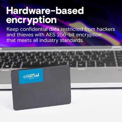 Crucial BX500 480GB 3D NAND SATA 2,5 Zoll Interne SSD - Bis zu 540MB/s - CT480BX500SSD1, Festkörper-