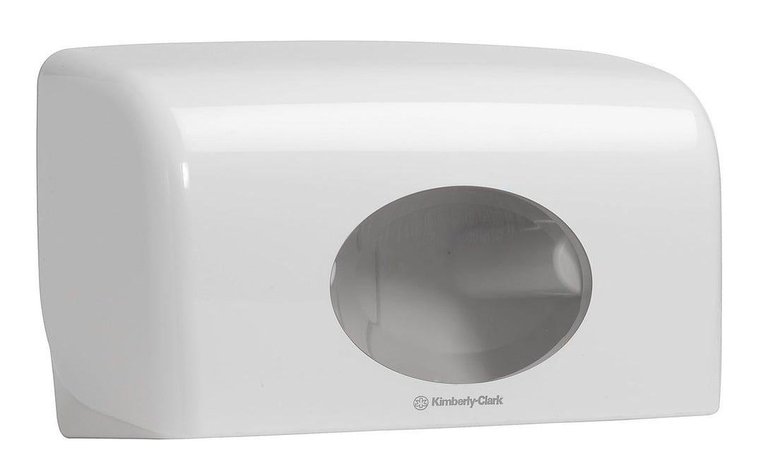 Aquarius, 6992, Toilettenpapierspender für Kleinrollen, Weiss, 1 x 1 Spender, Toilettenpapierspender