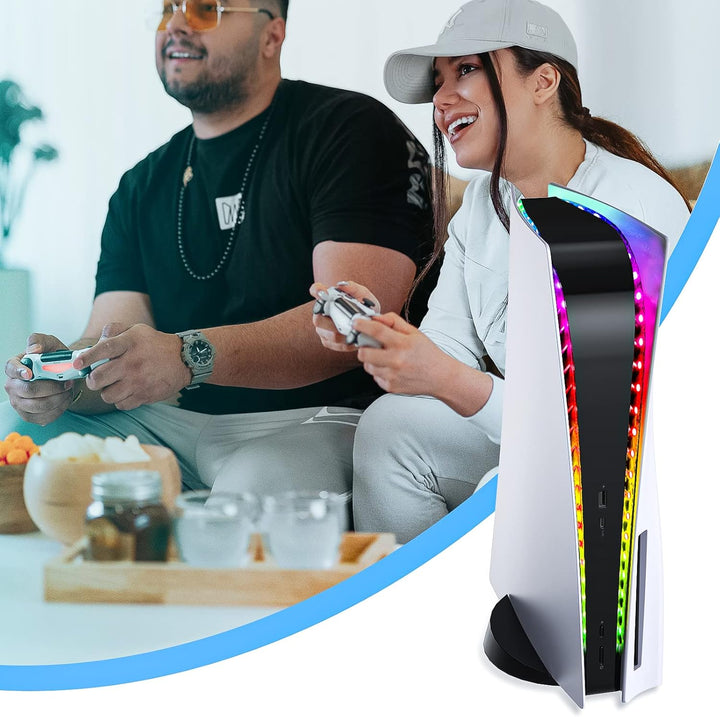 RGB LED Strip für PS5/Slim Konsole Digital/Disc Edition. FASTSNAIL LED Beleuchtung, 7 Farben, 358 Mo