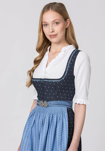Stockerpoint Damen Dirndl Dunja Kleid für besondere Anlässe 32 Dunkelblau, 32 Dunkelblau