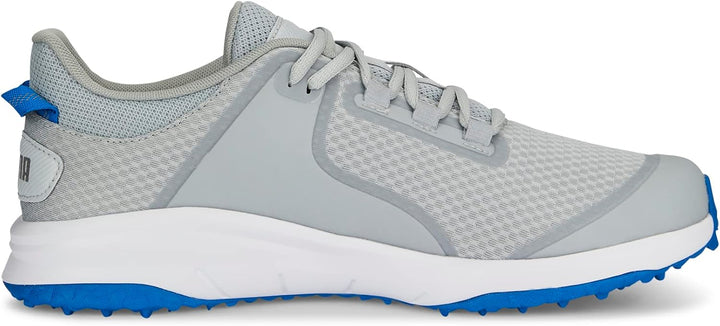 PUMA Herren Fusion Grip Extra Breit Golfschuh 40 EU Weit Flat Light Gray Puma Silverpuma Team Royal,