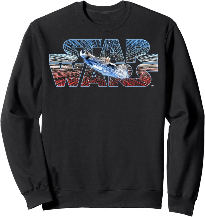 Star Wars Last Jedi Falcon Lightspeed Logo Sweatshirt