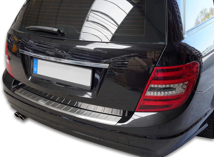Recambo Ladekantenschutz Edelstahl kompatibel für Mercedes C-KLASSE, S204 Kombi | 2007-2015 - matt g