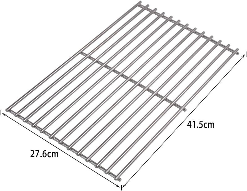 Onlyfire Ersatz BBQ Edelstahl Koch Grillgitter Grillrost 41,7x27,7cm, 6mm Dicke, passt für Tepro Tor